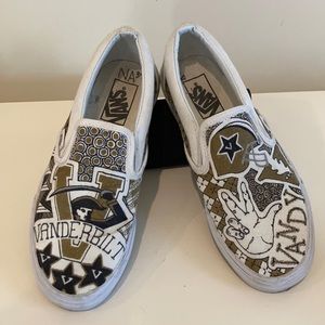 Custom Vanderbilt Vans sneakers
